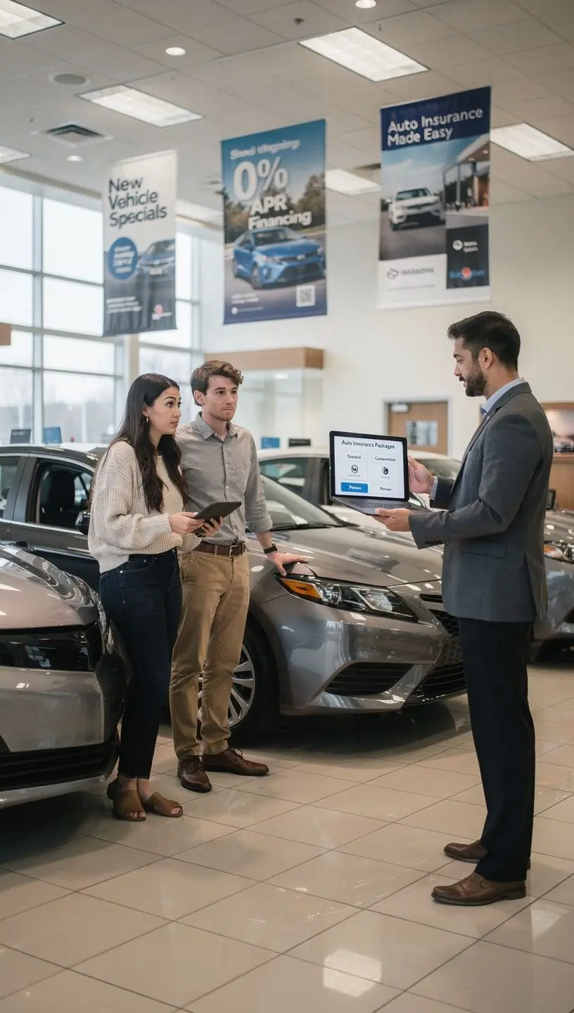 Grafika przedstawiająca samochód z symbolem ubezpieczenia na tle mapy.