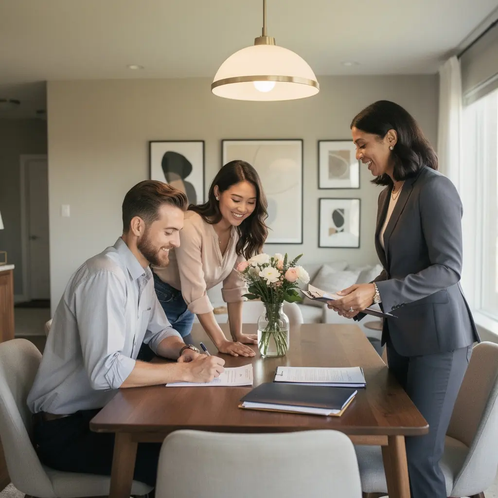 Mapa okolicy przedstawiająca lokalne atrakcje i usługi dostępne dla mieszkańców.