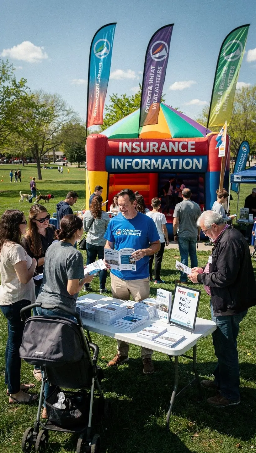 Ikona przedstawiająca dokumenty z umowami ubezpieczeniowymi i długopisem.
