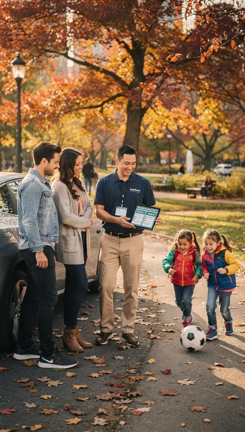 Zdjęcie doradcy ubezpieczeniowego rozmawiającego z klientem w biurze, omawiającego plany ubezpieczeniowe.