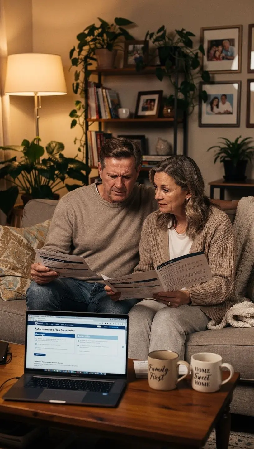 Porównanie różnych planów ubezpieczeniowych samochodów z wyraźnymi podsumowaniami.